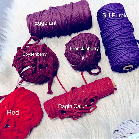 🥳HP~New Soul Embellishments Handcrafted Macrame Knotted Fishhook Tassel Earring - Picture 8 of 16